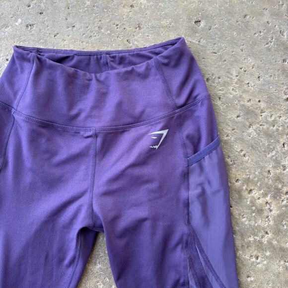 Gymshark Leggings Purple Mesh Panels Small - Picture 2 of 4